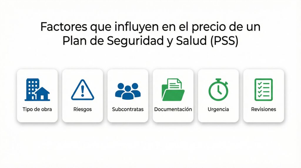 Factores que influyen en cuánto cuesta un plan de seguridad y salud - tipo de obra, riesgos y coordinación
